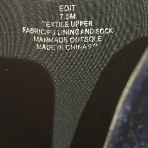 Elegant Blue Velvet Ankle Boots - Picture 8 of 8